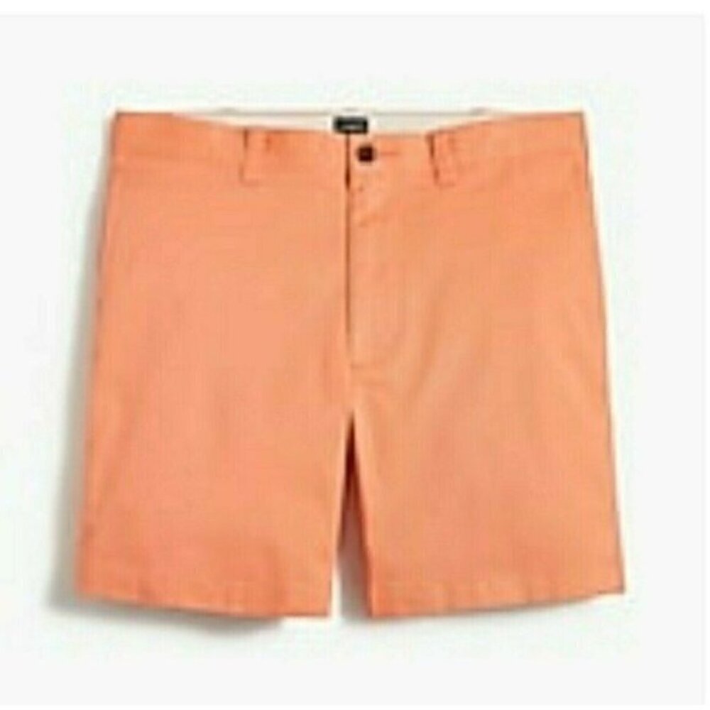New J CREW  Factory Shorts Sz 28  7" Inseam Men Orange